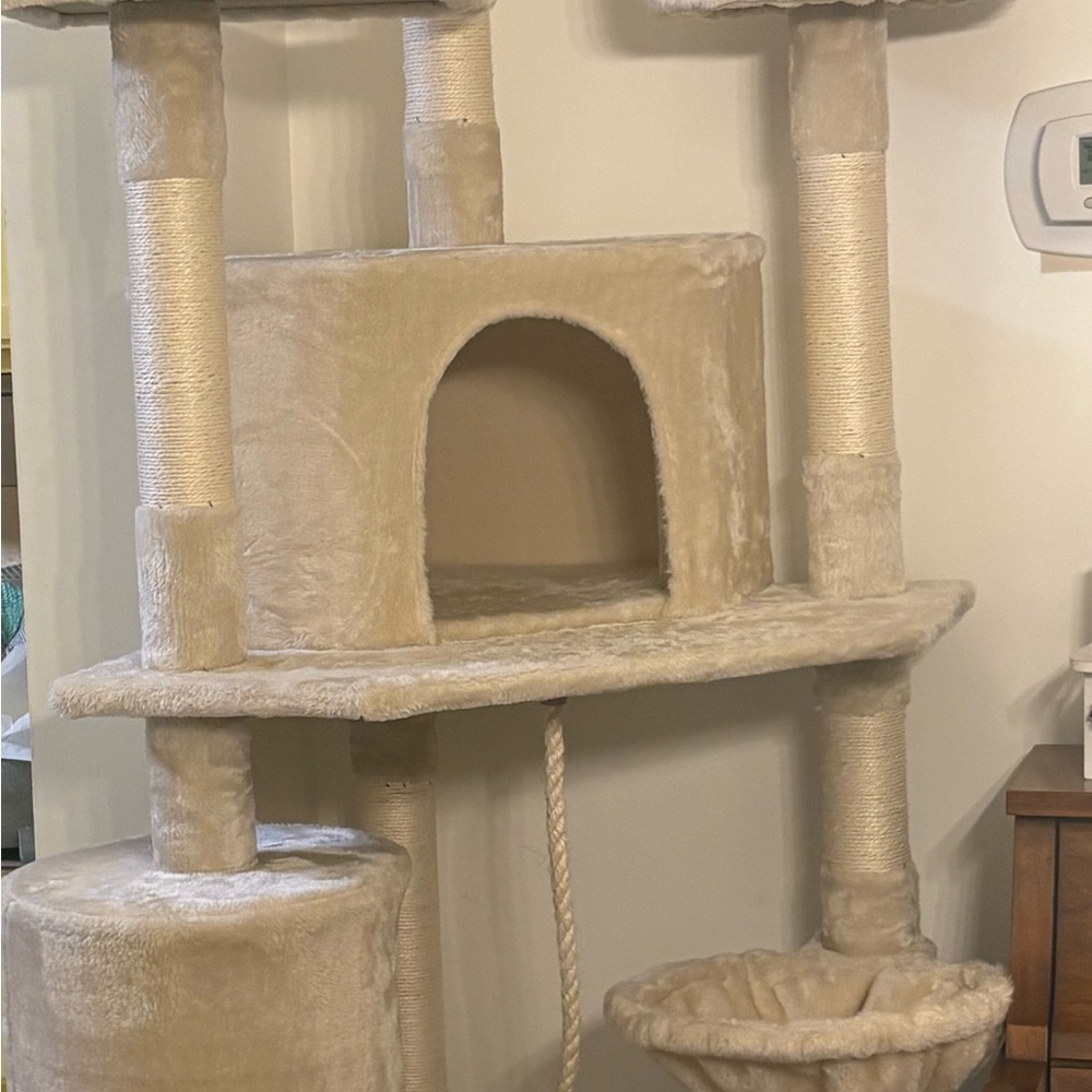 Beige Cat Tree Tower